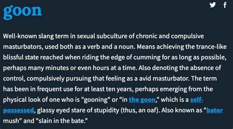 what is gooning and baiting.